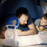 Portable Flexible Desk Fan & LED Reading Light with Multi-Use Tripod. - SS Creative Holdings