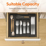 Premium Expandable Kitchen Drawer Organizer – Adjustable Utensil & Silverware Tray for a Clutter-Free Home. - SS Creative Holdings