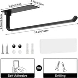 Premium Matte Black Under-Cabinet Paper Towel Holder – Space-Saving Kitchen Organizer. - SS Creative Holdings