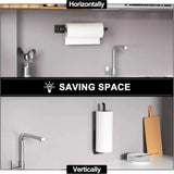 Premium Matte Black Under-Cabinet Paper Towel Holder – Space-Saving Kitchen Organizer. - SS Creative Holdings