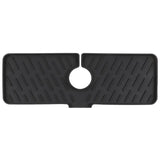 Premium Silicone Kitchen Sink Faucet Splash Guard & Drain Mat – Keeps Countertops Dry & Clean - SS Creative Holdings