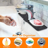Premium Silicone Kitchen Sink Faucet Splash Guard & Drain Mat – Keeps Countertops Dry & Clean - SS Creative Holdings