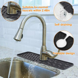 Premium Silicone Kitchen Sink Faucet Splash Guard & Drain Mat – Keeps Countertops Dry & Clean - SS Creative Holdings