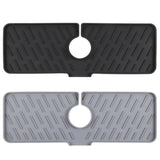 Premium Silicone Kitchen Sink Faucet Splash Guard & Drain Mat – Keeps Countertops Dry & Clean - SS Creative Holdings
