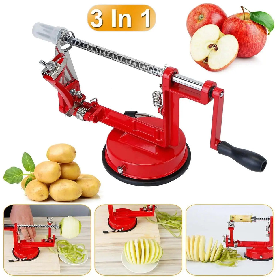 Recommended: 3-in-1 Premium Fruit Peeler, Corer, and Slicer – Durable Zinc Alloy Kitchen Tool - SS Creative Holdings