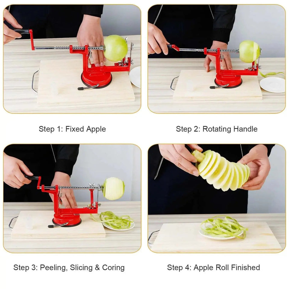Recommended: 3-in-1 Premium Fruit Peeler, Corer, and Slicer – Durable Zinc Alloy Kitchen Tool - SS Creative Holdings