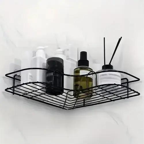 Space-Saving Triangle Wall Shelf - No Drill, Rustproof, 30 lbs Capacity - SS Creative Holdings