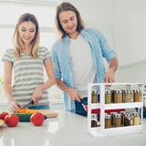 Swivel Cabinet Organizer – Rotating Kitchen Rack for Spices & Condiments. - SS Creative Holdings