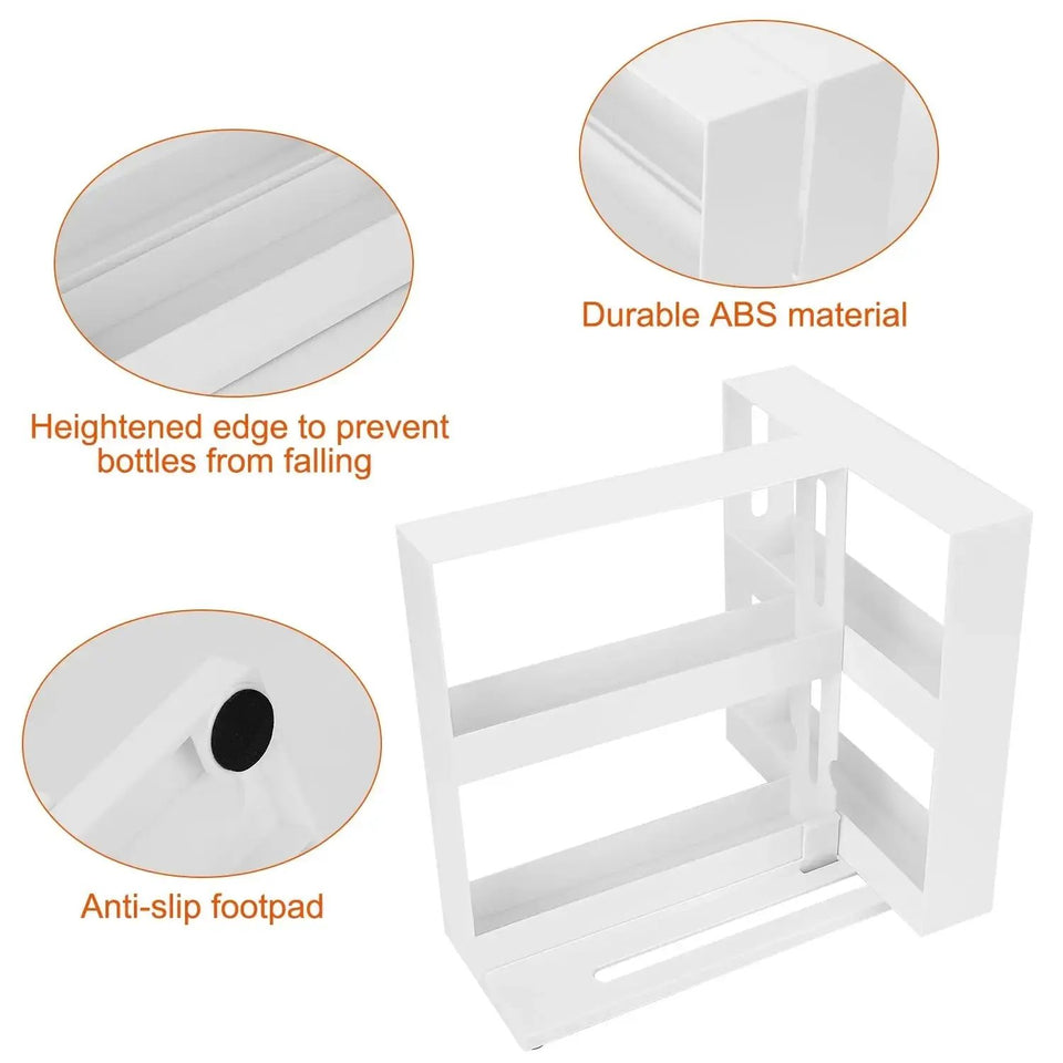 Swivel Cabinet Organizer – Rotating Kitchen Rack for Spices & Condiments. - SS Creative Holdings