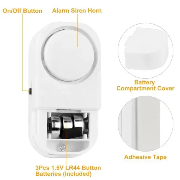 Wireless Window Door Sensor Alarm for Home Security - SS Creative Holdings