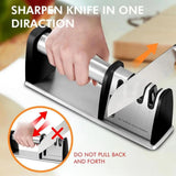 Non-slip Kitchen Knife Sharpener, Ergonomic Handle, Safe And Fast Knife Sharpening Tool, Suitable For Home And Restaurant Use. - SS Creative Holdings