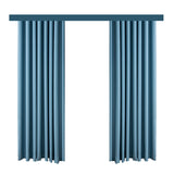 Hook-style Blackout Sun-blocking Curtains For The Bedroom