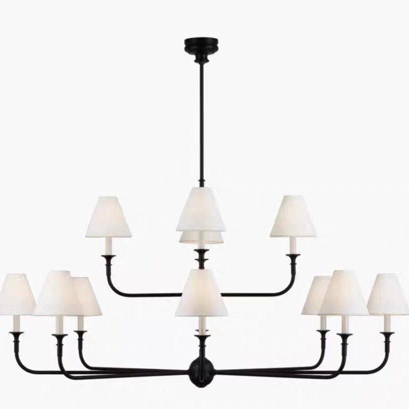 All Copper Living Room Chandelier American Simple Design