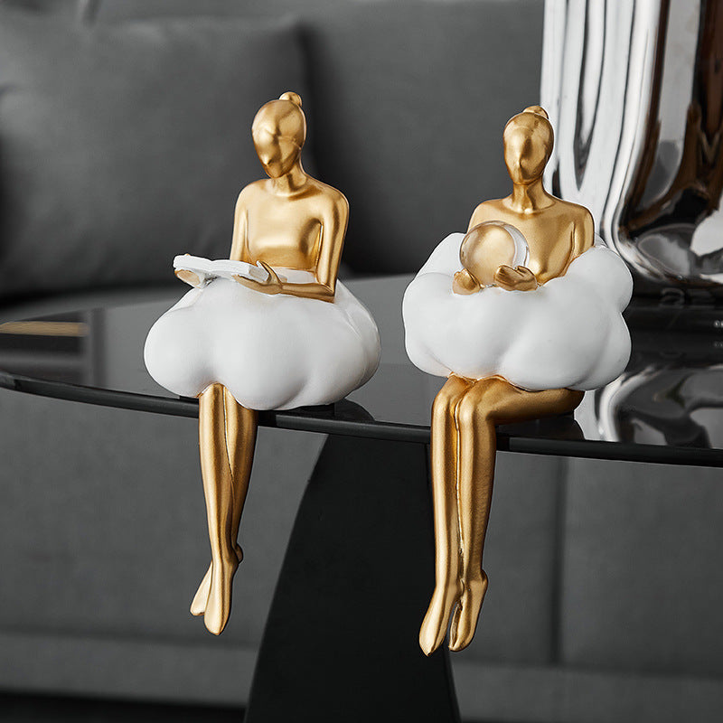 Original Design Cloud Girl Living Room Car Desktop Character Decoration
