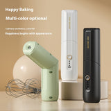 Wireless Foldable Electric Whisk - 3-Speed Portable Cream & Egg Blender