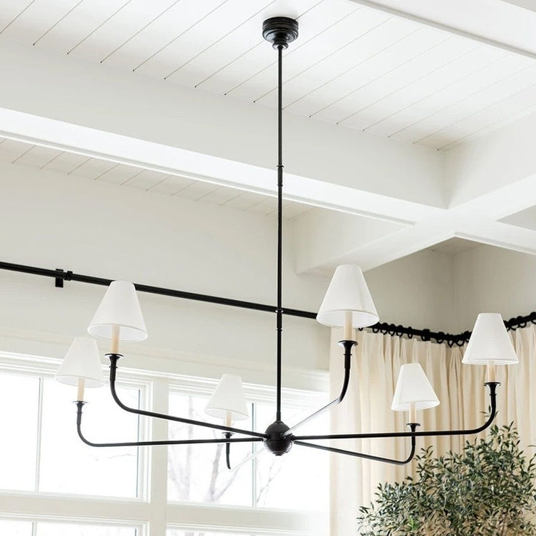 All Copper Living Room Chandelier American Simple Design