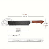 6 PCS Kitchen Knife Sets, Steel Kitchen Knives Set Tools Forged Kitchen Knife Scissors Ceramic Peeler Chef Slicer Knife Gift Case - SS Creative Holdings